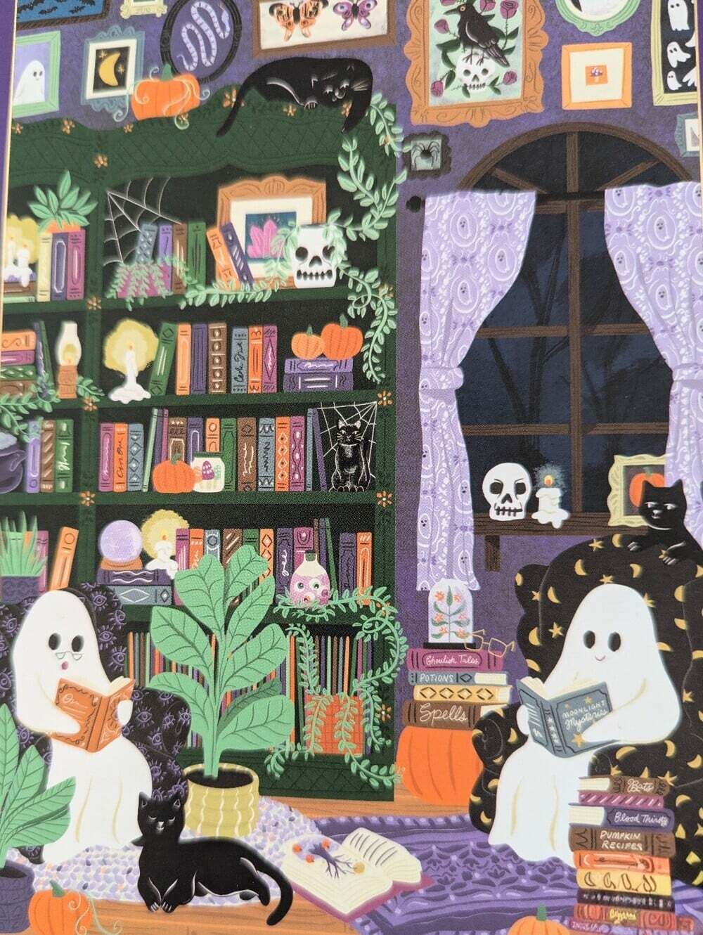 NEW IN BOX Hobbry "Phantom Readers" 1000-Piece Halloween Puzzle - Picture 2 of 5